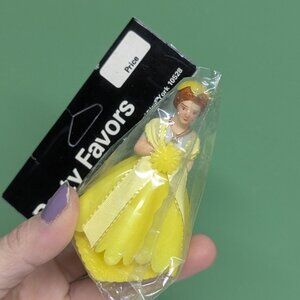 Vintage Yellow Large Bridesmaid Cake Topper